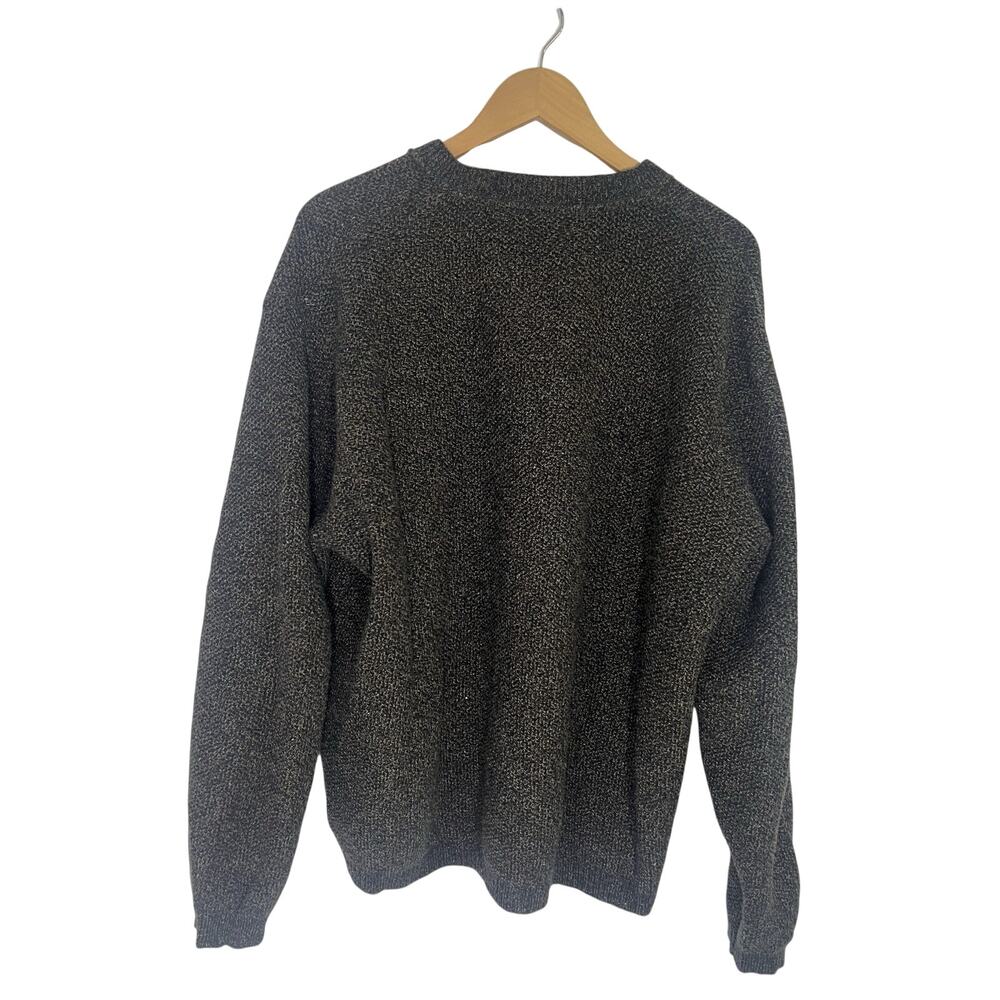 Oscar De La Renta Men's Henley Knit Sweater Size XL Heavy Grunge - Picture 2 of 10